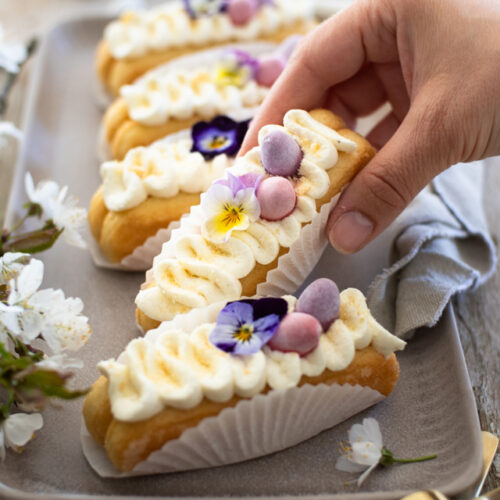 No Bake Ostertörtchen in 30 Minuten – Einfaches Dessert mit Löffelbiskuit & Mascarpone-Quark-Creme